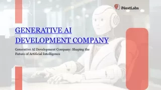 Top Generative AI Development Company: Shaping the Next Generation of AI Innovat