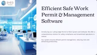 Efficient Safe Work Permit & Management Software Ireland