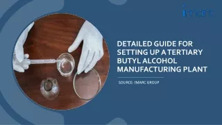 Tertiary Butyl Alcohol Manufacturing Plant Project Report