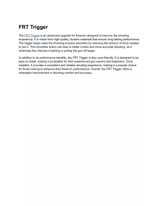 FRT Trigger