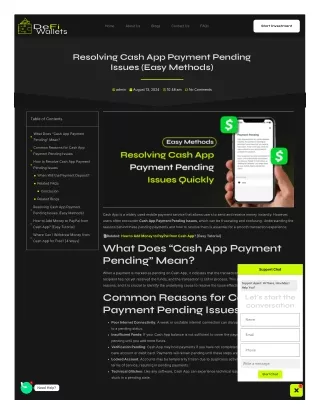 Resolving Cash App Payment Pending Issues