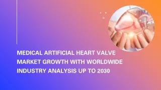 Global Medical Artificial Heart Valve Industry Research & Trends Analysis Report