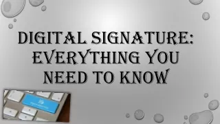 DIGITAL SIGNATURE