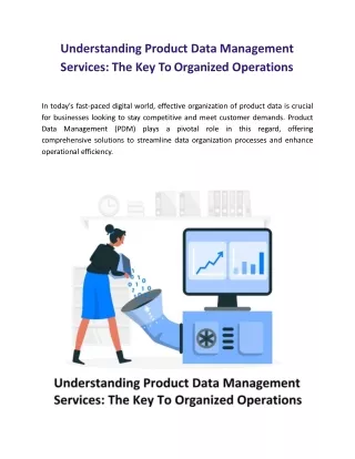 Understanding Product Data Management Services: The Key To Organized Operations