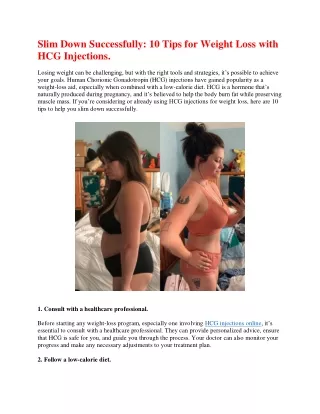 Slim Down Successfully