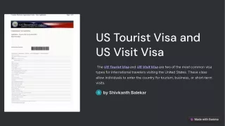 Understanding the U.S. Tourist and Visit Visas