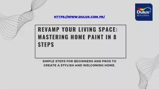 Revamp Your Living Space Mastering Home Paint in 8 Steps