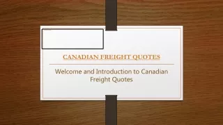 Pallet Freight Shipping Services in Canada | Get Competitive Rates