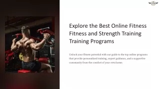 Best Online Strength and Physical Training Programs