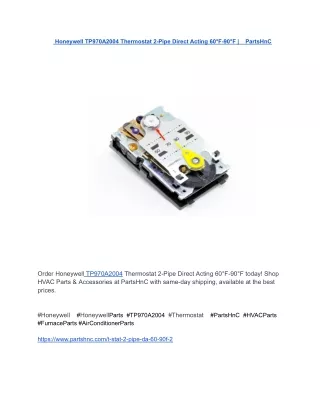 Honeywell TP970A2004 Thermostat  _    PartsHnC