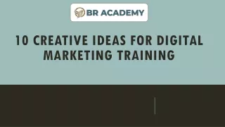 10 Creative Ideas for Digital Marketing Training