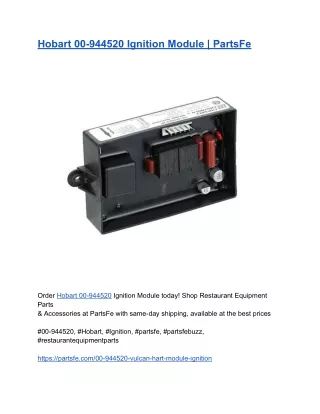 Hobart 00-944520 Ignition Module _ PartsFe