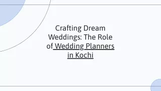 Wedding Planners In Kochi