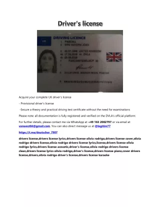 Driver's license PDF submission