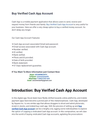 10 Quick Tips for Buying a Verified Cash App Account
