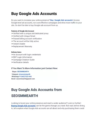 10 Quick Tips for Buy Google Ads Accounts