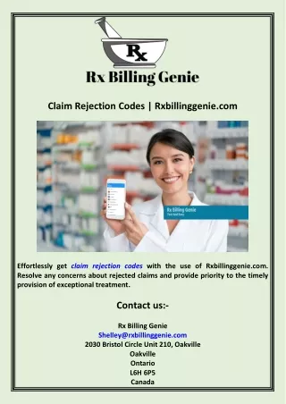 Claim Rejection Codes  Rxbillinggenie.com