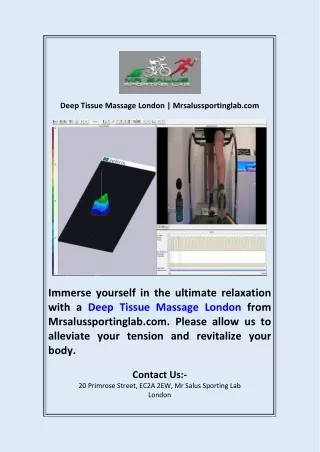 Deep Tissue Massage London  Mrsalussportinglab.com