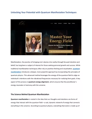 quantum healing methods