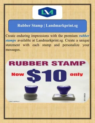 Rubber Stamp   Landmarkprint.sg