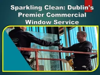 Sparkling Clean Dublin's Premier Commercial Window Service