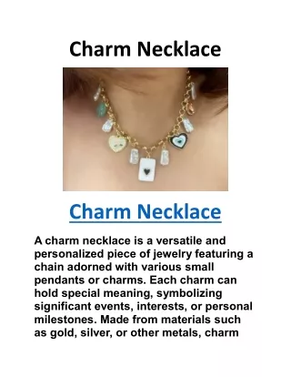 Charm Necklace