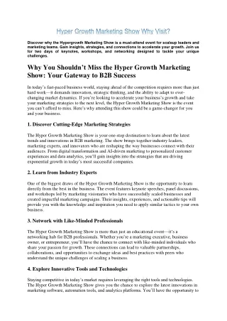 Hyper Growth Marketing Show Why Visit.docx