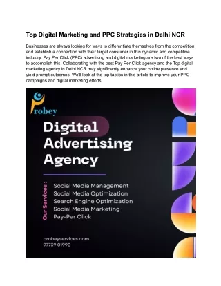 Top Digital Marketing and PPC Strategies in Delhi NCR