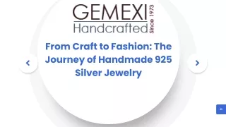 From Craft to Fashion The Journey of Handmade 925 Silver Jewelry