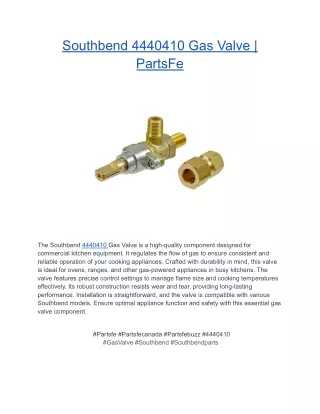 Southbend 4440410 Gas Valve _ PartsFe