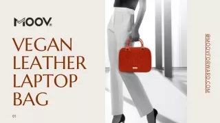 Stylish Vegan Leather Laptop Handbag - Bloom Collection