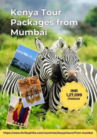 Kenya Tour Packages from Mumbai