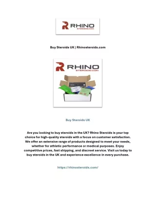 Buy Steroids UK | Rhinosteroids.com