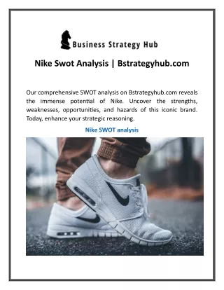 Nike Swot Analysis Bstrategyhub