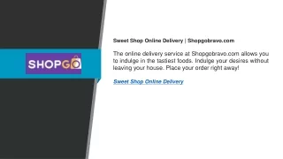 Sweet Shop Online Delivery  Shopgobravo.com