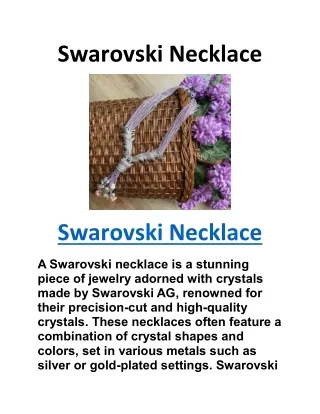 Swarovski Necklace