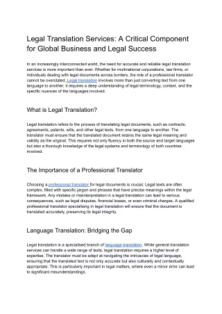 Legal Translation Services_ A Critical Component for Global Business and Legal Success