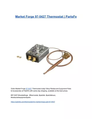 Market Forge 97-5427 Thermostat _ PartsFe