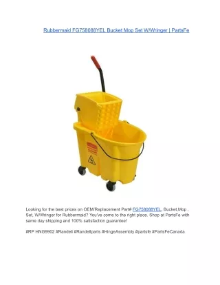 Rubbermaid FG758088YEL - Bucket,Mop , Set, W/Wringer | PartsFe