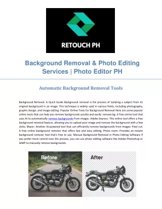 Background Removal