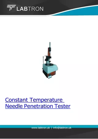 Constant-Temperature-Needle-Penetration-Teste