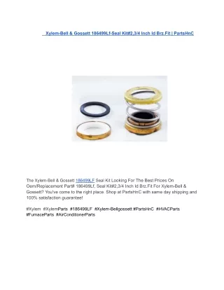 Xylem-Bell & Gossett 186499Lf-PartsHnC