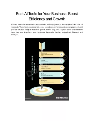 Best AI Tools for Your Business - Boost Efficiency and Growth