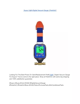 Supco Vg64-Digital Vacuum Gauge _ PartsHnC