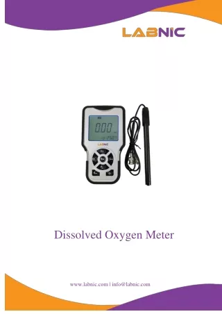 Dissolved Oxygen Meter 5 °C to 35 °C