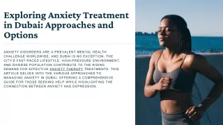 Anxiety Treatment in Dubai Finding the Best Therapy Options