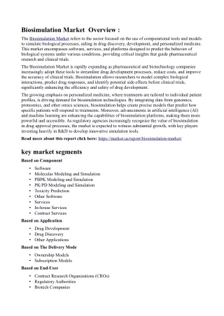 Biosimulation Market Outlook: Challenges and Opporthttps://www.4shared.com/s/f7u