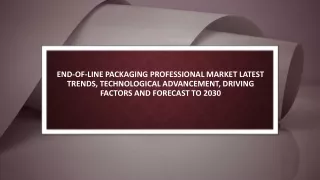 End-of-Line Packaging Professional Market