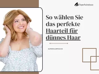 So wählen Sie das perfekte Haarteil für dünnes Haar