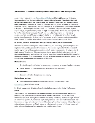 embedded ai market